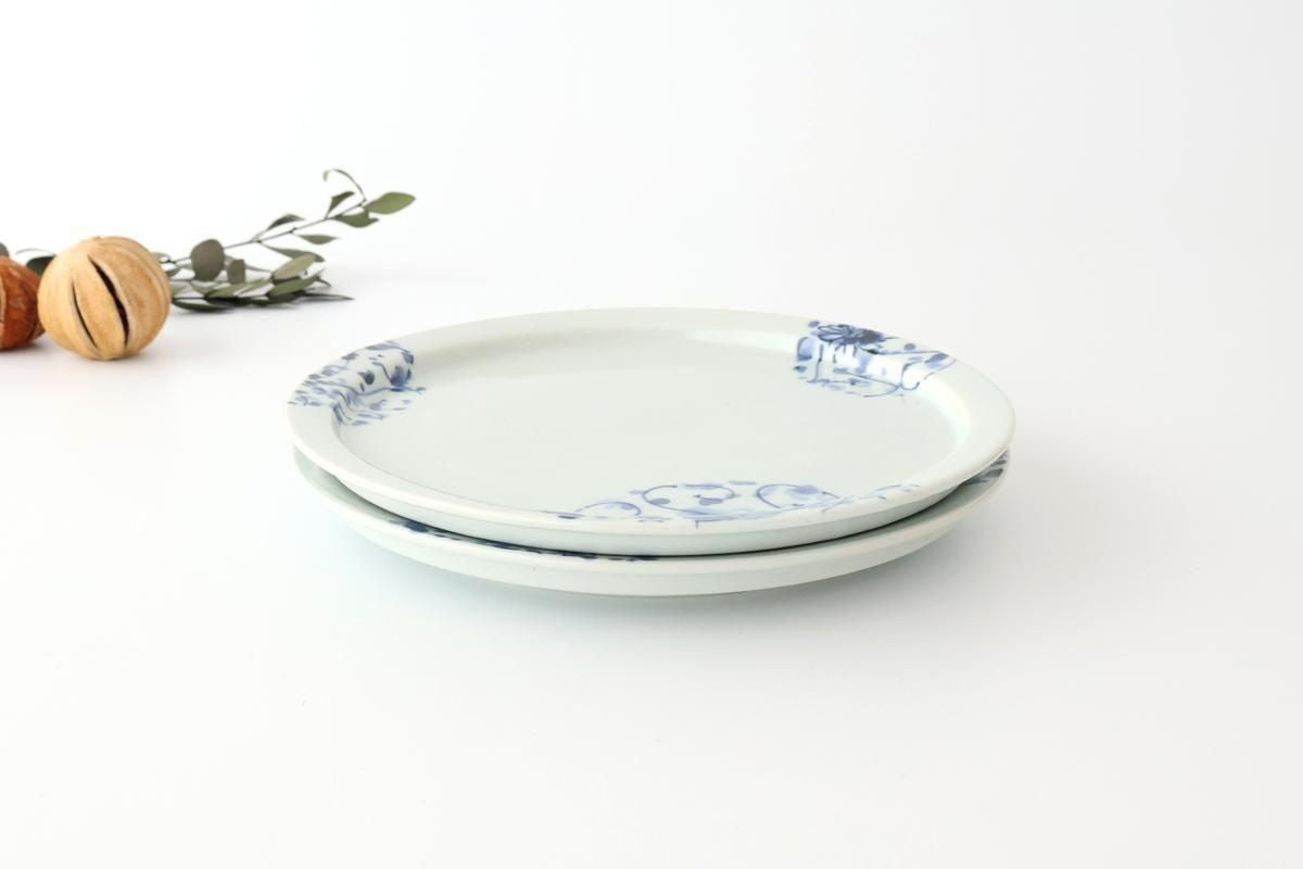 Round Flat Plate Chrysanthemum Arabesque 21㎝/8.3in | Arita Ware