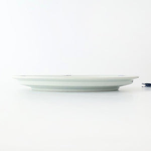 Round Flat Plate Blue Chrysanthemum 21㎝/8.3in | Arita Ware