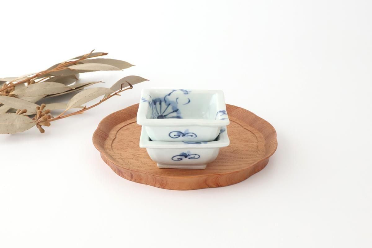 Square Small Bowl Chrysanthemum Pattern | Kobachi Arita Ware