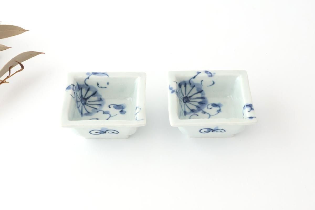 Square Small Bowl Chrysanthemum Pattern | Kobachi Arita Ware