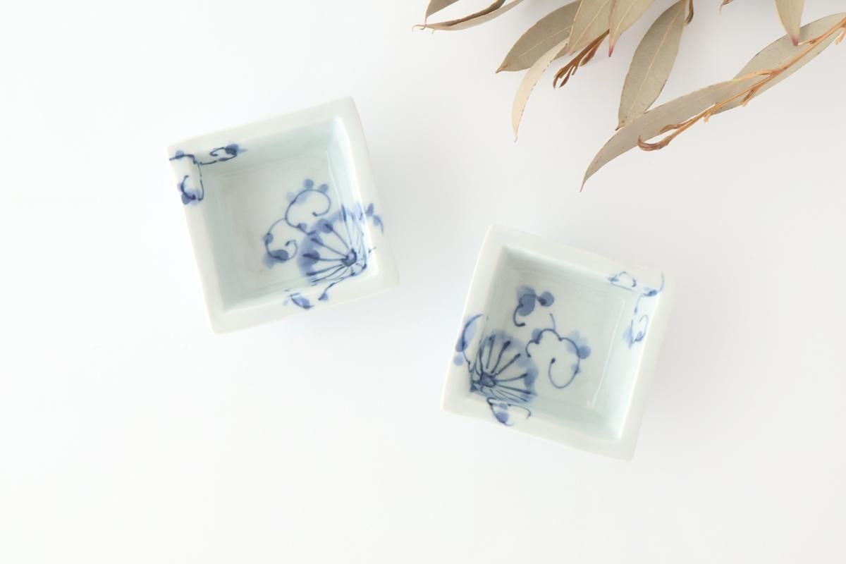 Square Small Bowl Chrysanthemum Pattern | Kobachi Arita Ware
