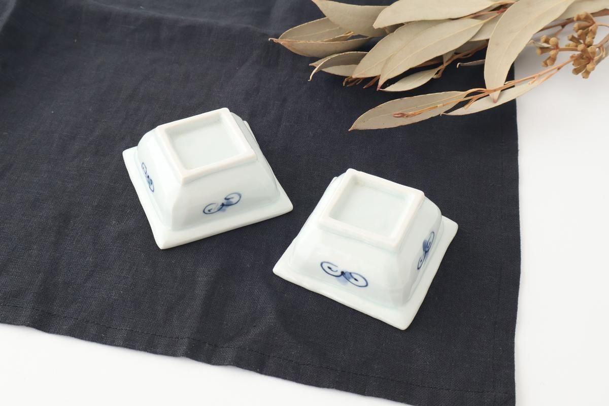 Square Small Bowl Chrysanthemum Pattern | Kobachi Arita Ware