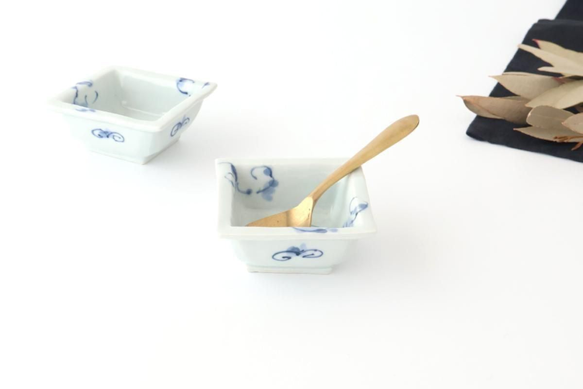Square Small Bowl Chrysanthemum Pattern | Kobachi Arita Ware