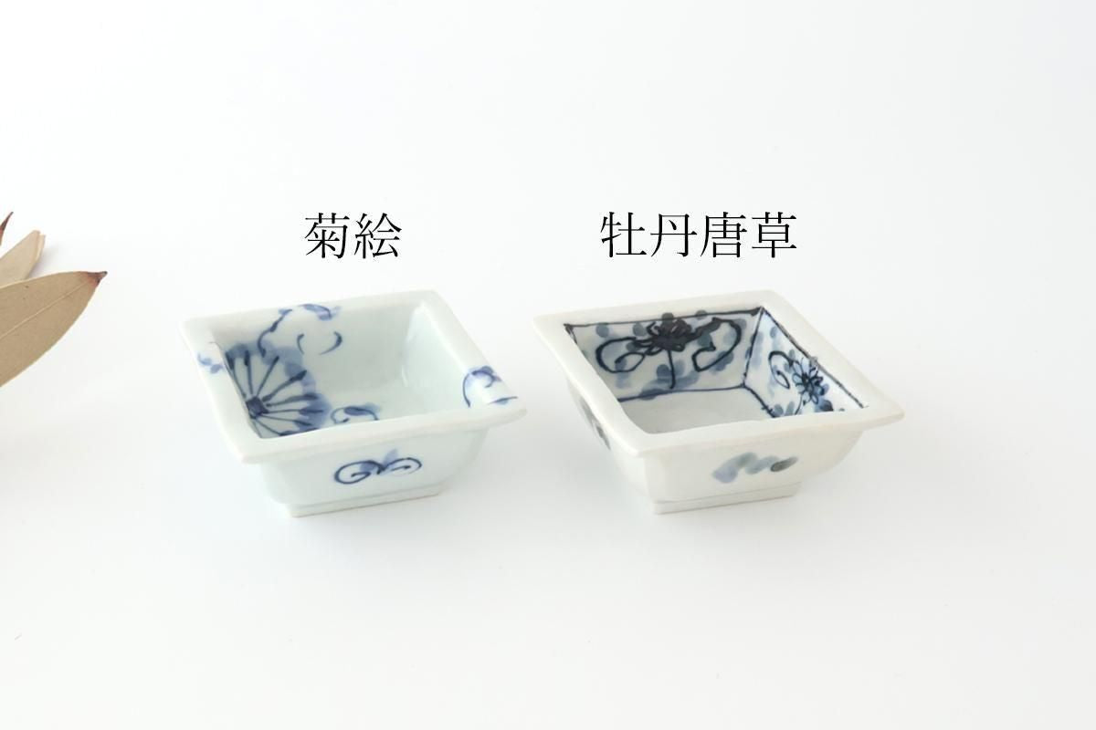Square Small Bowl Peony and Arabesque | Kobachi Arita Ware