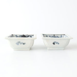 Square Small Bowl Peony and Arabesque | Kobachi Arita Ware