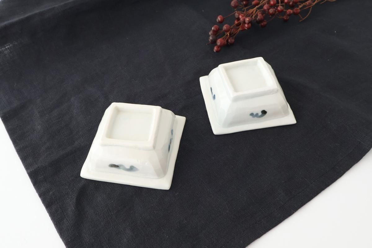 Square Small Bowl Peony and Arabesque | Kobachi Arita Ware