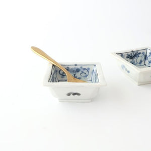 Square Small Bowl Peony and Arabesque | Kobachi Arita Ware