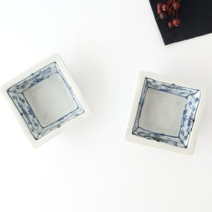 Square Small Bowl Peony and Arabesque | Kobachi Arita Ware