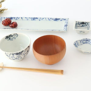 Square Small Bowl Peony and Arabesque | Kobachi Arita Ware