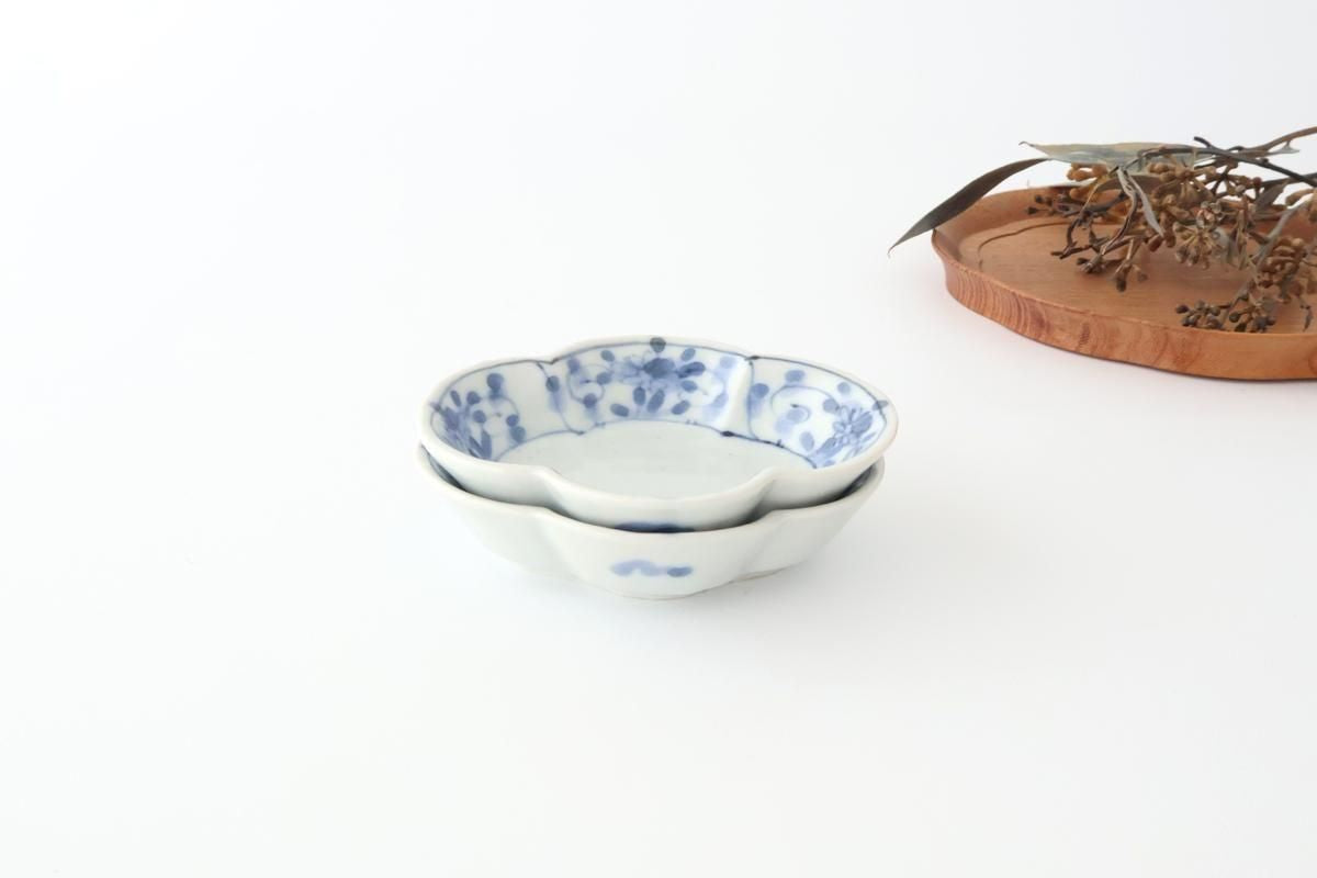 Small Plate Peony and Arabesque | Sauce Plate Arita Ware