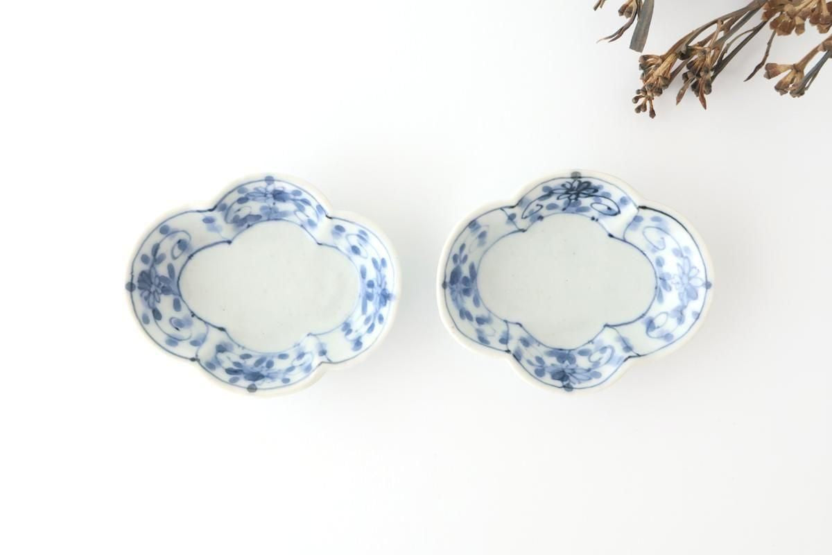 Small Plate Peony and Arabesque | Sauce Plate Arita Ware