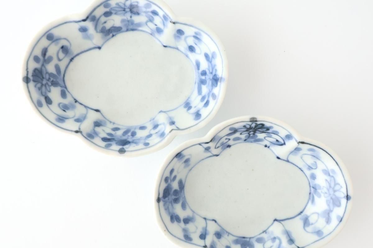 Small Plate Peony and Arabesque | Sauce Plate Arita Ware