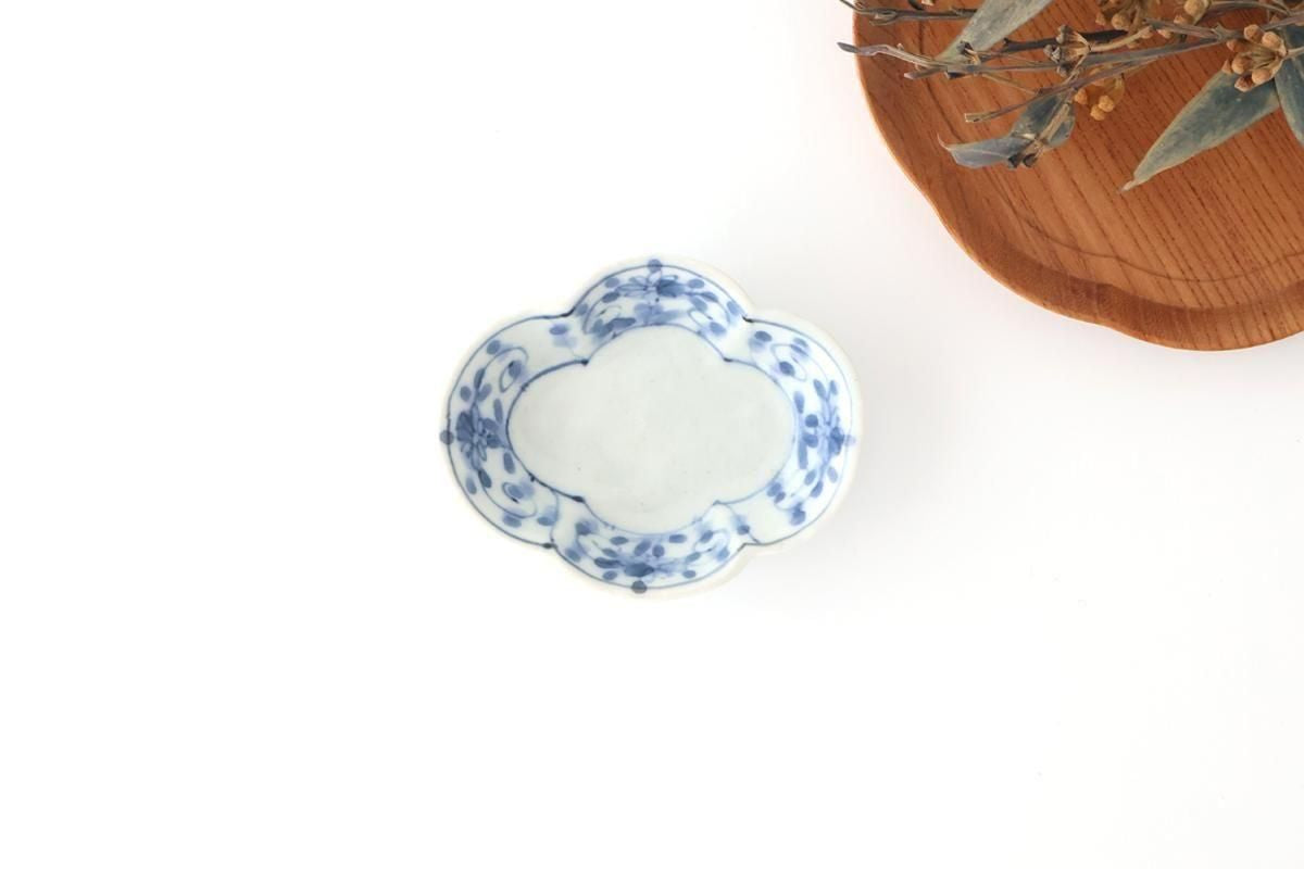 Small Plate Peony and Arabesque | Sauce Plate Arita Ware