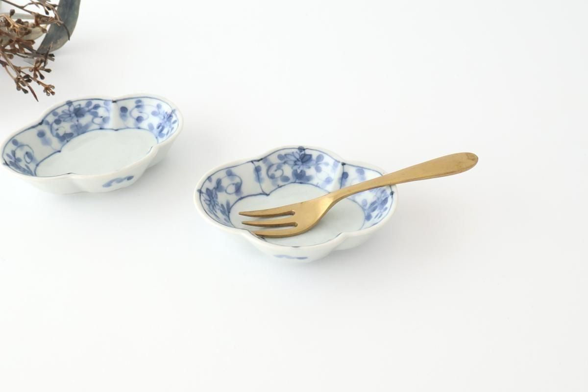 Small Plate Peony and Arabesque | Sauce Plate Arita Ware