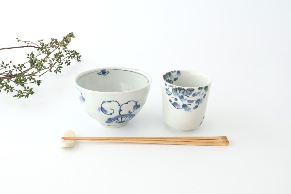 Japanese Cup Chrysanthemum Arabesque  | Yunomi Arita Ware