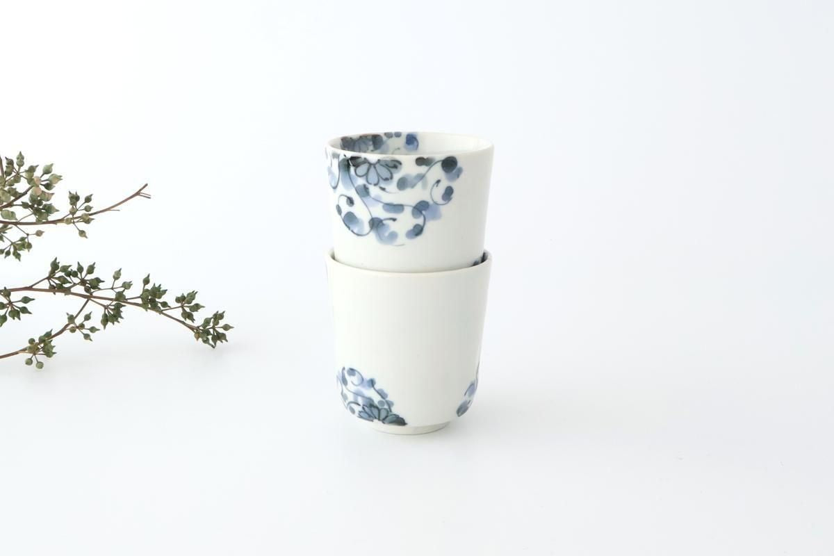 Japanese Cup Chrysanthemum Arabesque  | Yunomi Arita Ware