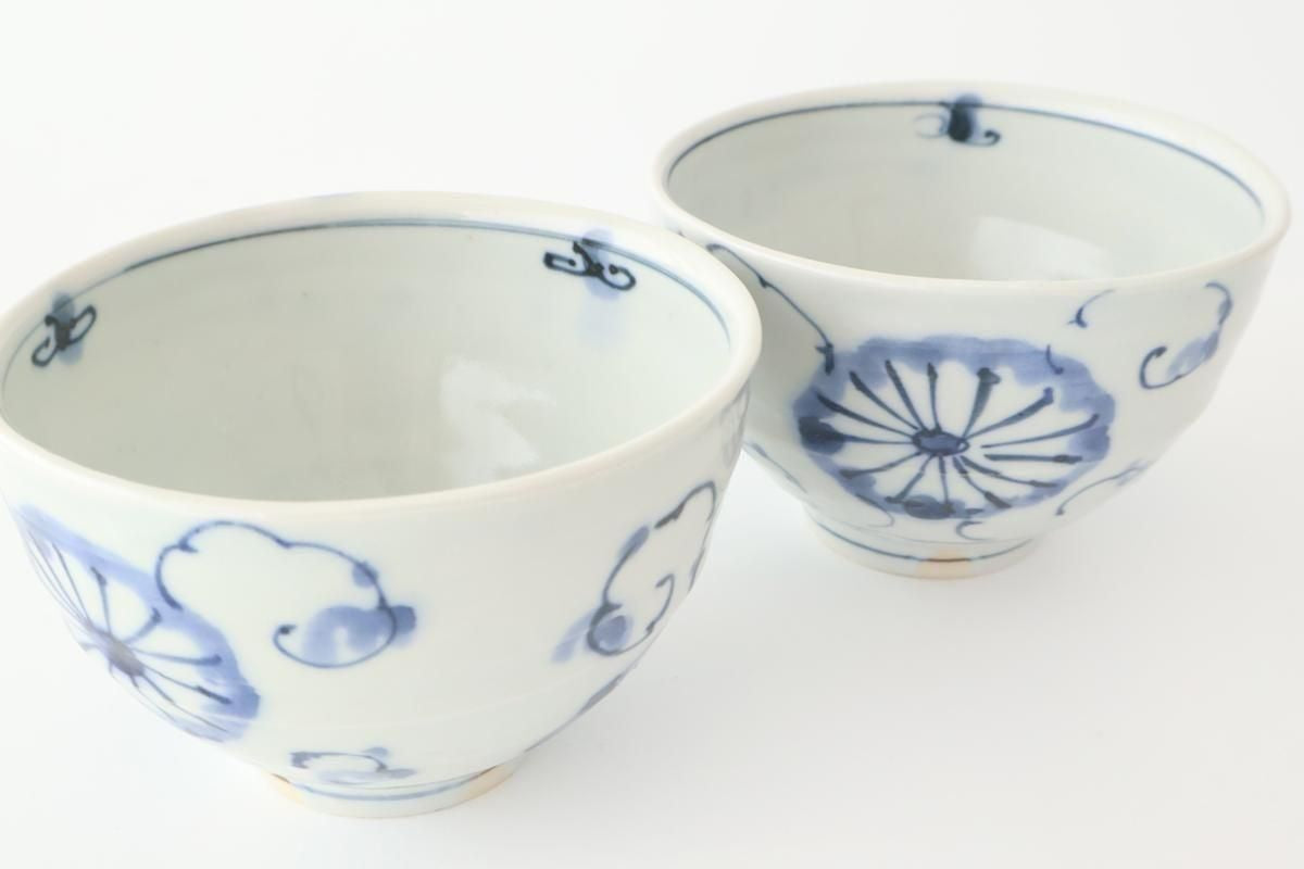 Round Rice Bowl Chrysanthemum | Arita Ware