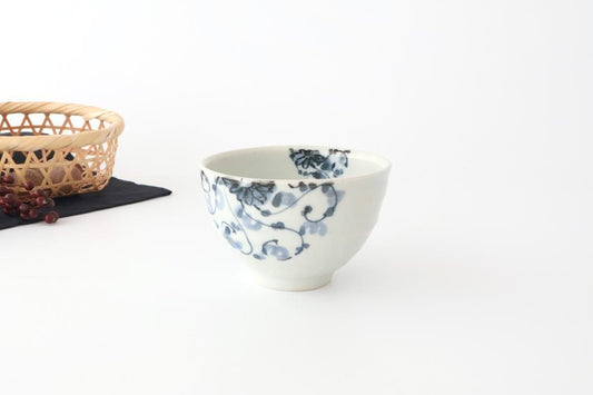 Round Rice Bowl Chrysanthemum Arabesque  | Arita Ware