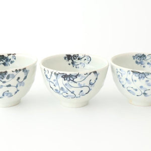 Round Rice Bowl Chrysanthemum Arabesque  | Arita Ware