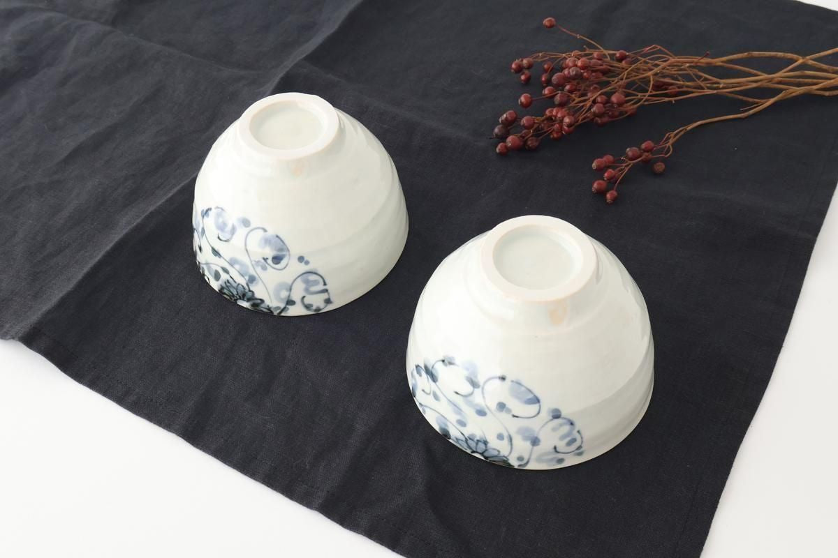 Round Rice Bowl Chrysanthemum Arabesque  | Arita Ware