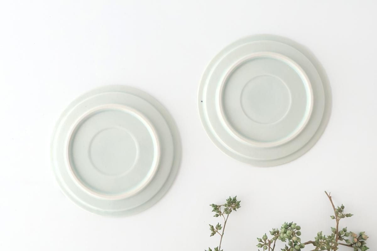 Round Flat Plate Blue Chrysanthemum Arabesque 14.5㎝/5.7in | Arita Ware