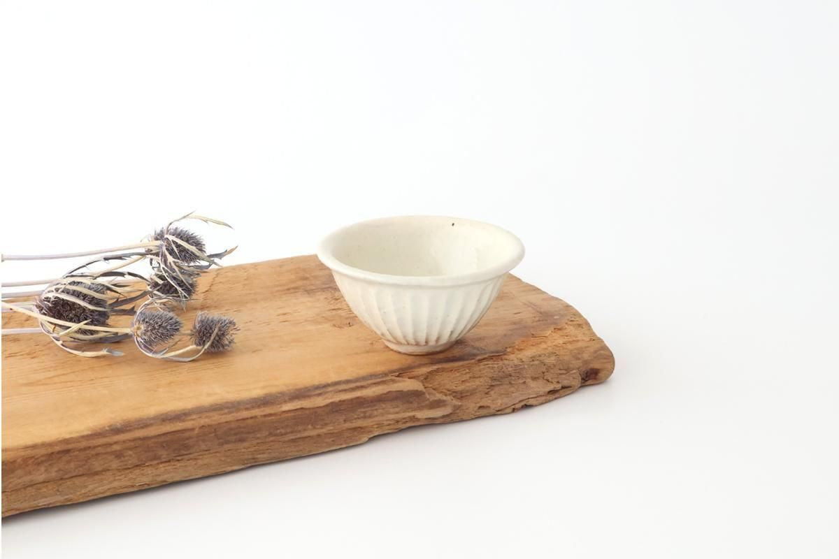 Furutani Seitosho Sake Cup Guinomi Shinogi White