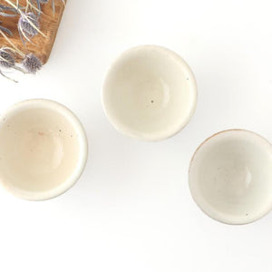 Furutani Seitosho Sake Cup Guinomi Shinogi White