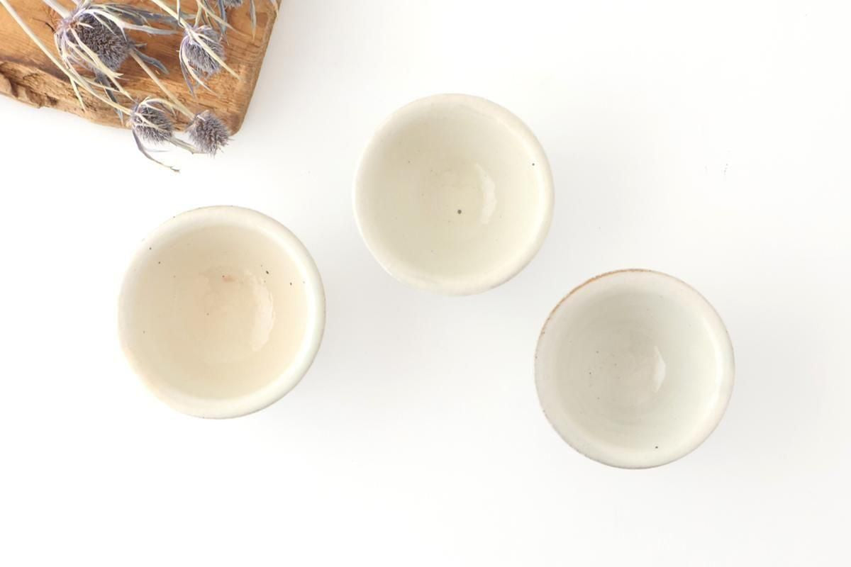 Furutani Seitosho Sake Cup Guinomi Shinogi White