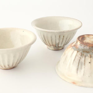 Furutani Seitosho Sake Cup Guinomi Shinogi White