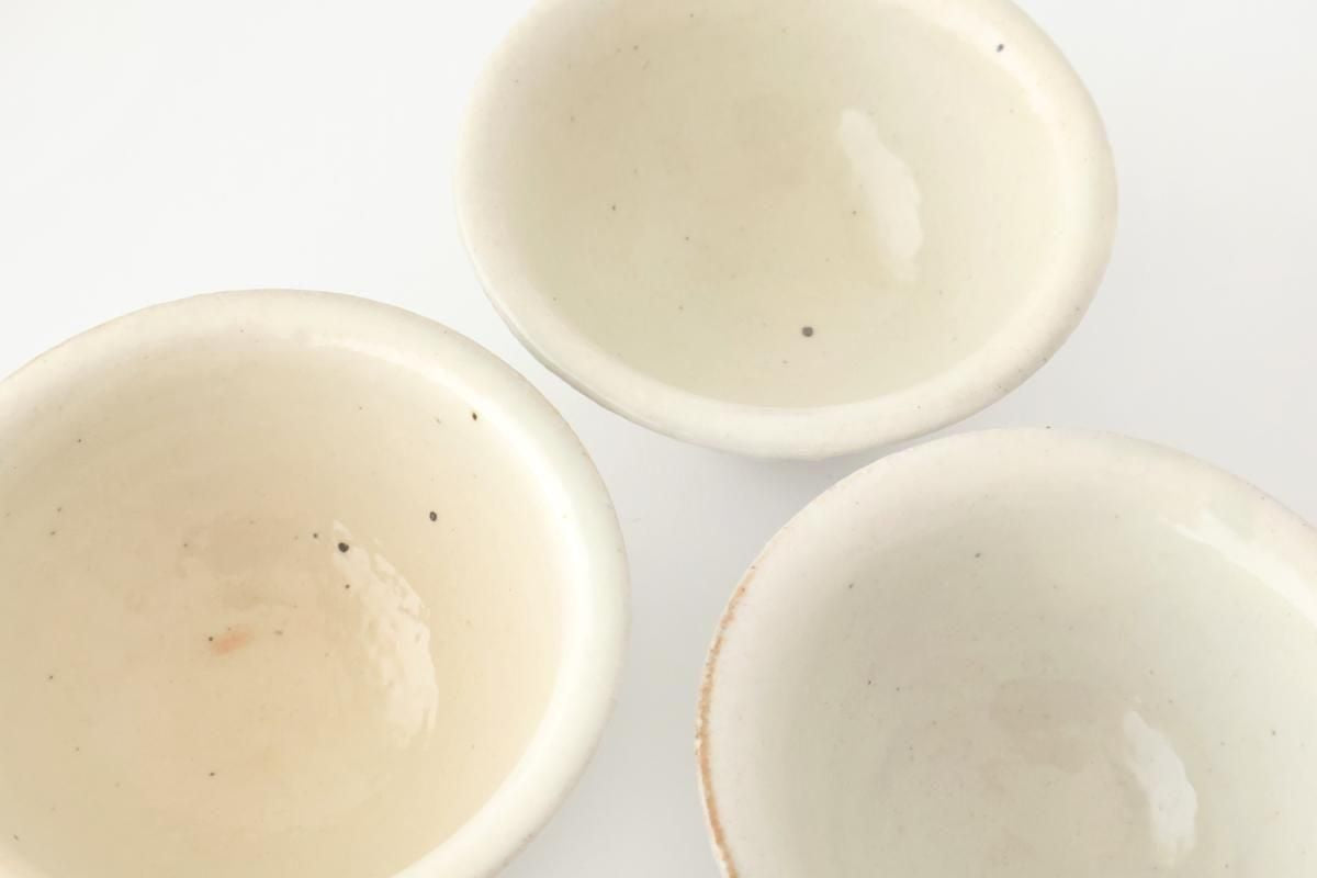 Furutani Seitosho Sake Cup Guinomi Shinogi White