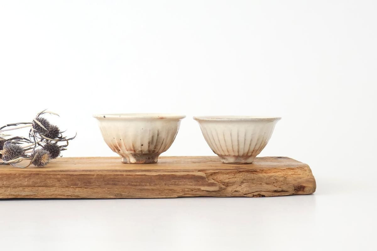 Furutani Seitosho Sake Cup Guinomi Shinogi White