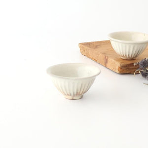 Furutani Seitosho Sake Cup Guinomi Shinogi White