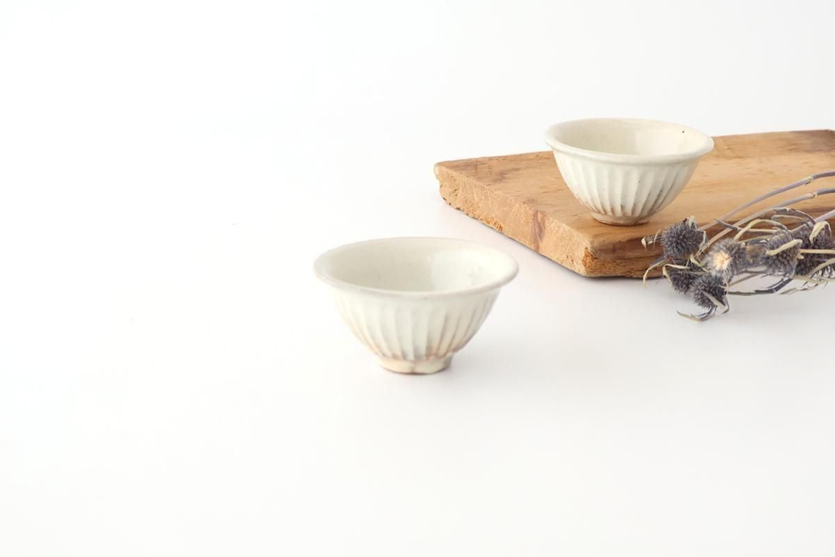 Furutani Seitosho Sake Cup Guinomi Shinogi White