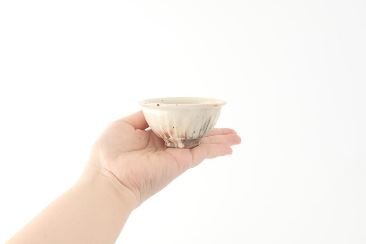 Furutani Seitosho Sake Cup Guinomi Shinogi White