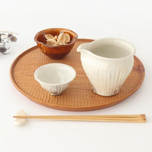 Furutani Seitosho Sake Cup Guinomi Shinogi White