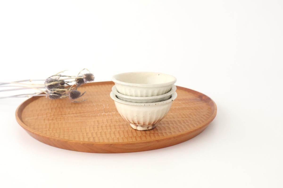 Furutani Seitosho Sake Cup Guinomi Shinogi White