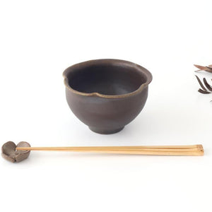 Furutani Seitosho Flower-shaped Bowl Dark Brown | Kobachi
