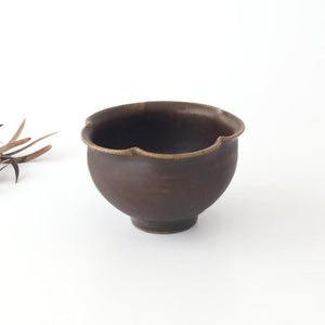 Furutani Seitosho Flower-shaped Bowl Dark Brown | Kobachi