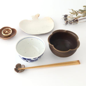 Furutani Seitosho Flower-shaped Bowl Dark Brown | Kobachi