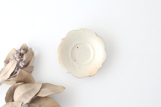 Furutani Seitosho Flower-shaped Tea Tray White