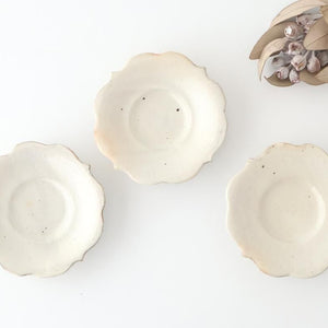 Furutani Seitosho Flower-shaped Tea Tray White