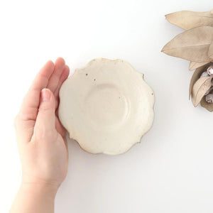 Furutani Seitosho Flower-shaped Tea Tray White