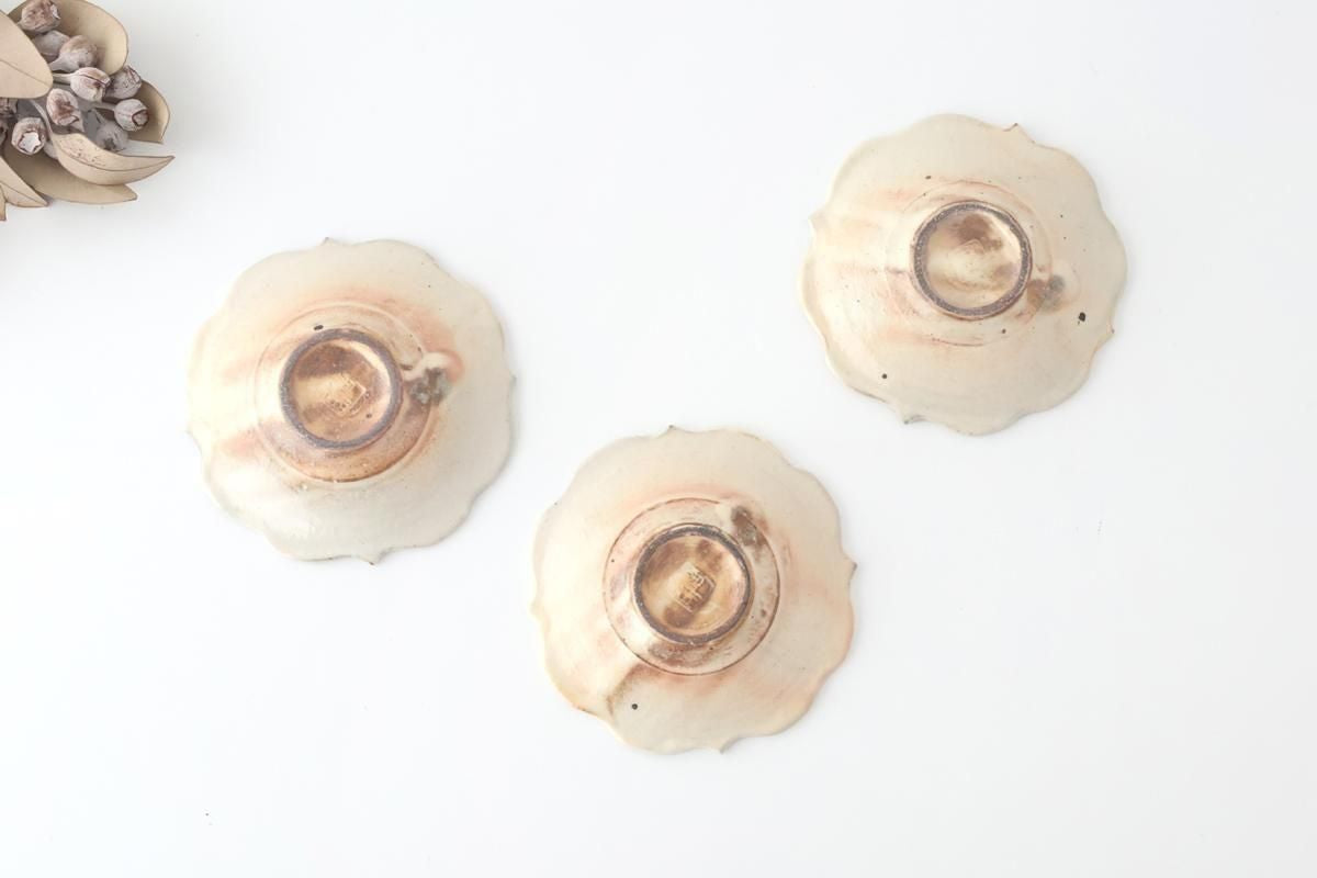 Furutani Seitosho Flower-shaped Tea Tray White