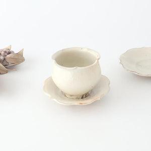 Furutani Seitosho Flower-shaped Tea Tray White