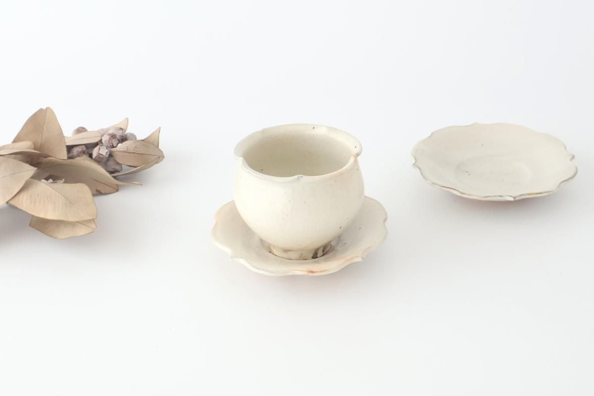 Furutani Seitosho Flower-shaped Tea Tray White