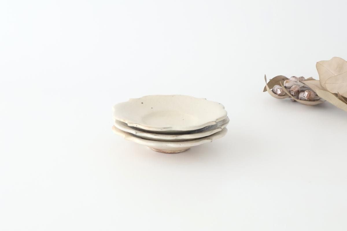 Furutani Seitosho Flower-shaped Tea Tray White