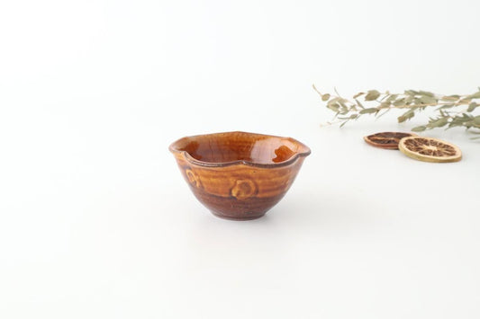 Furutani Seitosho Flower-shaped Small Bowl Brown