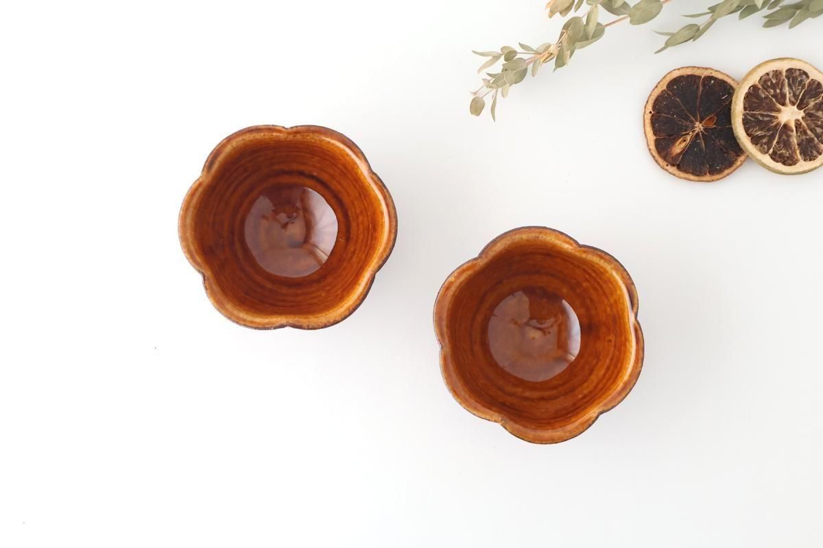 Furutani Seitosho Flower-shaped Small Bowl Brown