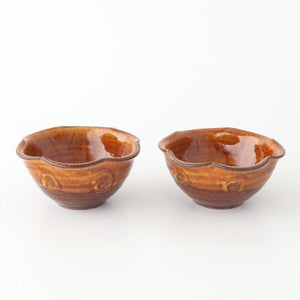 Furutani Seitosho Flower-shaped Small Bowl Brown