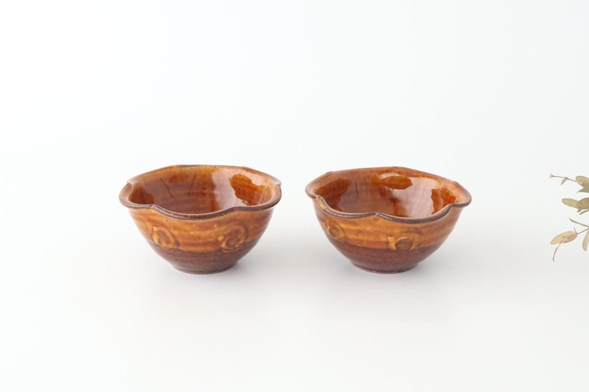 Furutani Seitosho Flower-shaped Small Bowl Brown